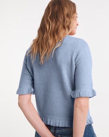 Frill Knit Short Sleeve Jumper