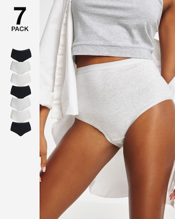 Pretty Secrets (7 Pack) Days Of The Week Cotton Full Brief Knickers Multi