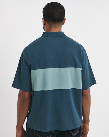 Timberland Colourblock Rugby Polo - Blue