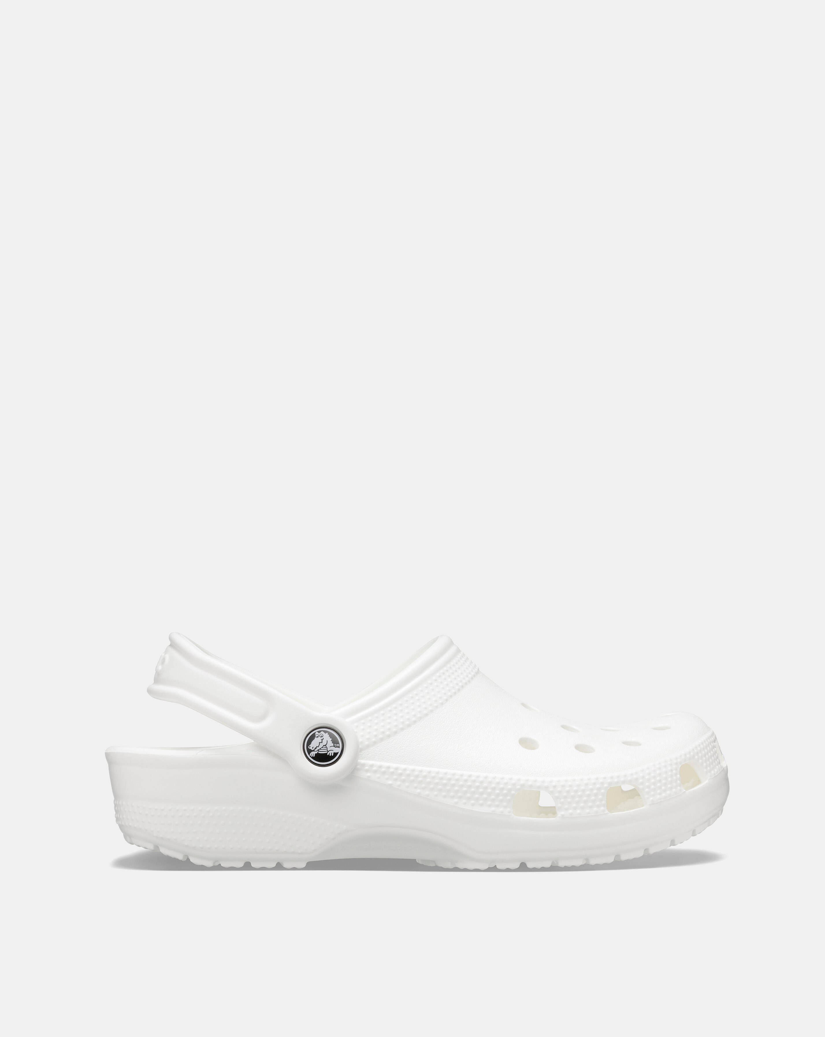 Crocs White Classic Clog -Standard Fit (D)