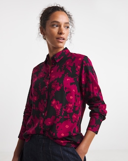 Dipped Back Long Sleeve Shirt