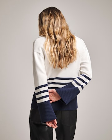 Anthology Stripe V Neck Jumper