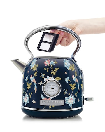 Laura Ashley Elevden Navy 1.7L Dome Kettle and 4 Slice Toaster Bundle