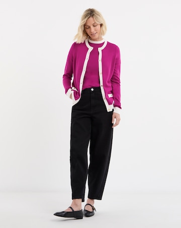 Contrast Tipping Knitted T-shirt