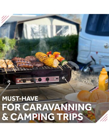 George Foreman Black Toolbox Charcoal BBQ