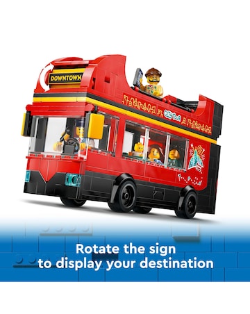 LEGO City Red Double-Decker Sightseeing Bus Toy 60407