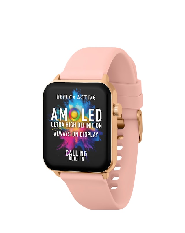 Reflex Active Series 30 AMOLED Calling Smart Watch - Pink