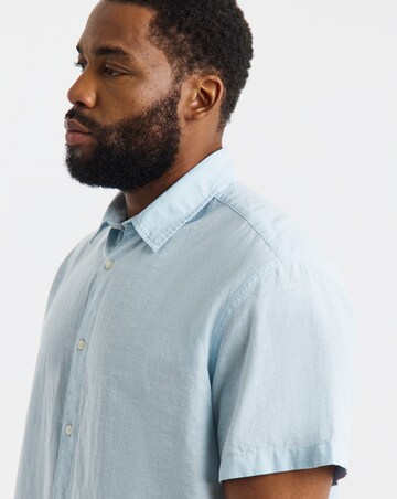 Jack & Jones Breeze Linen Blend Shirt - Light Blue