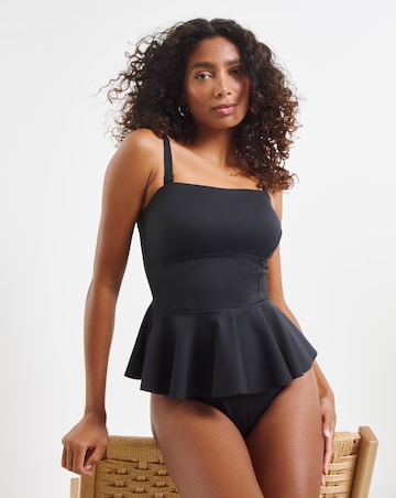 MAGISCULPT Medium Control Contour Me Peplum Scuba Swimsuit
