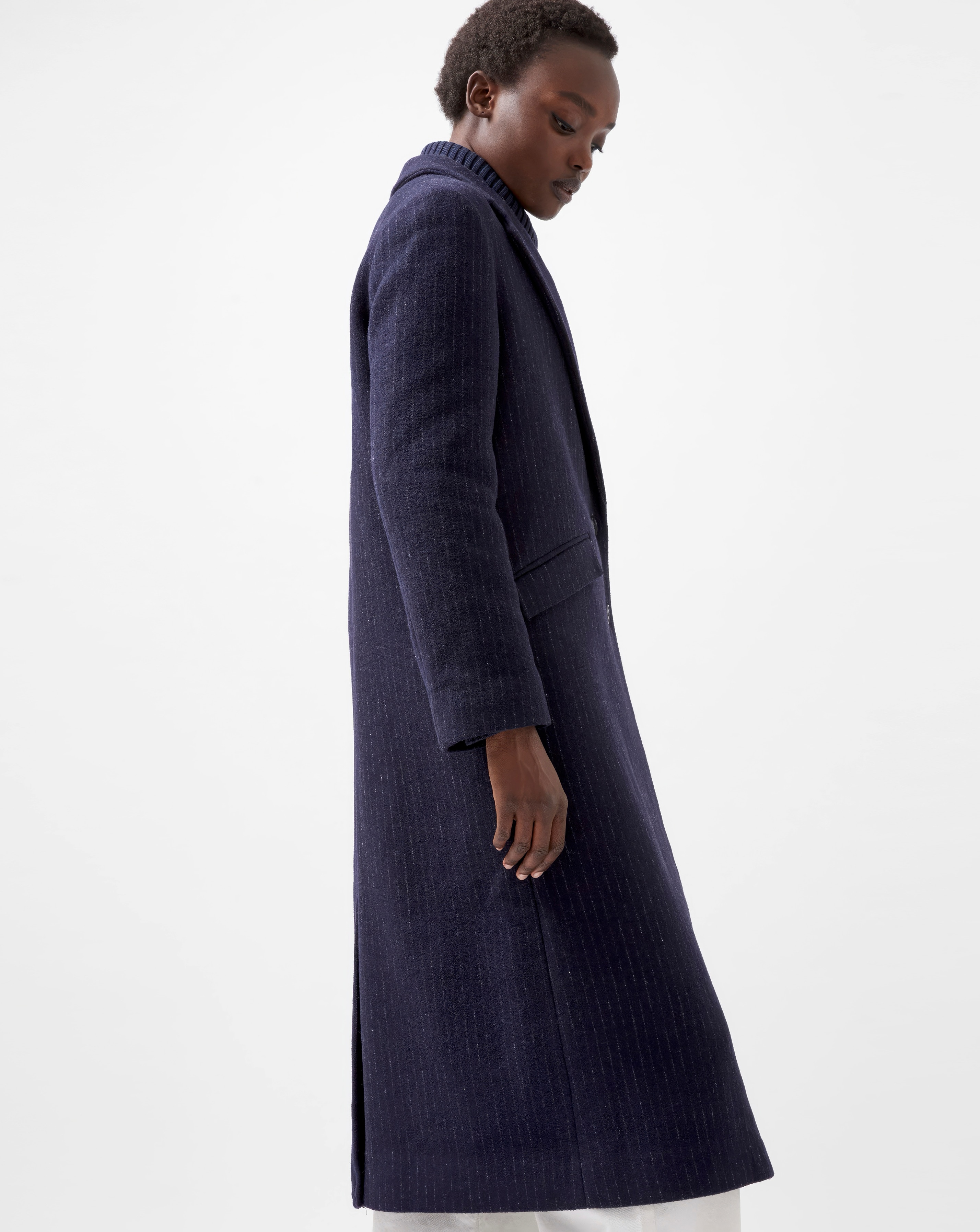 French Connection Arlana Pin Stripe Coat | JD Williams