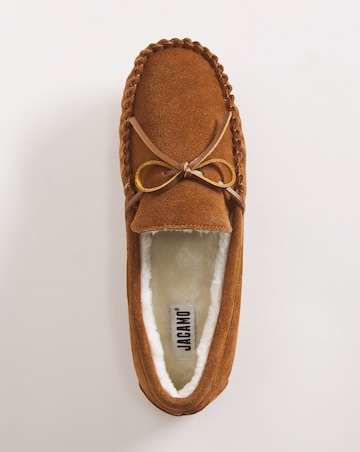 Luxury Suede Loafer Slipper Wide