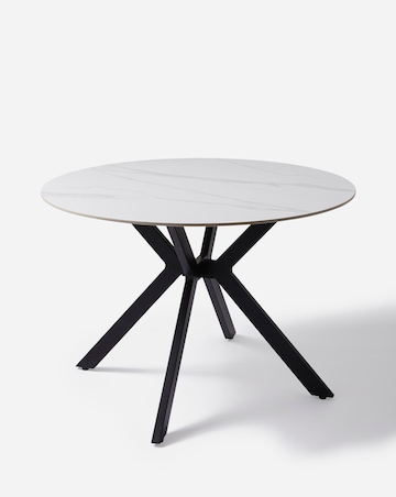 Brock Round Dining Table with 4 Camille Chairs