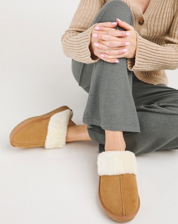 Albza Suede Closed Toe Slippers - Extra Wide Fit (EEE)