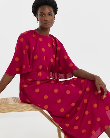 Spun Cape Tea Dress