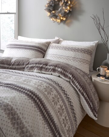 Fairisle Fleece Duvet Set
