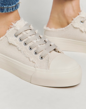 Bowie Raw Edge Slip on Trainers - Extra Wide Fit (EEE)