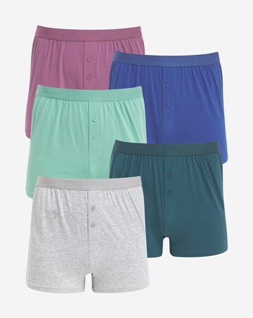 5 Pack Colour Block Loose Boxers