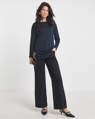 Soft Touch Diamante Top