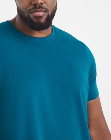 Pure Cotton Crew Neck T-Shirt- Petrol Blue