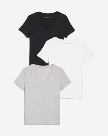 Pure Cotton 3 Pack V Neck Short Sleeve T-Shirt