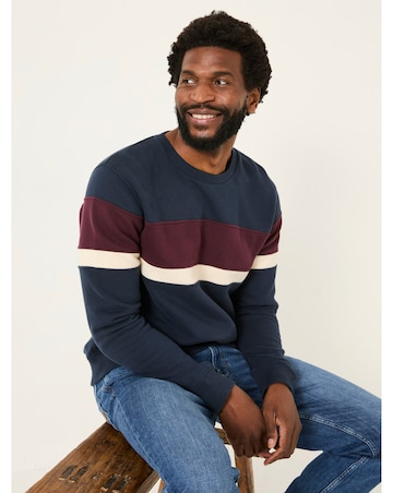 Fatface Brooke Cut & Sew Sweatshirt - Navy