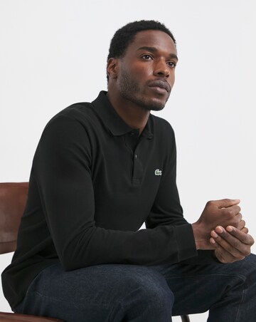 Lacoste Classic Long Sleeved Polo - Black