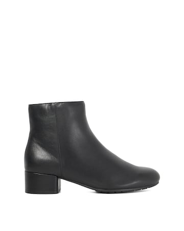 Dune Pippie Low Heel Leather Boots Standard Fit