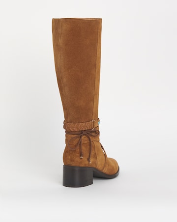 Joe Browns Knee High Suede Boot EEE Fit Super Curvy Calf