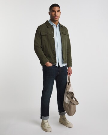 Sky Blue Long Sleeve Stripe Oxford Shirt