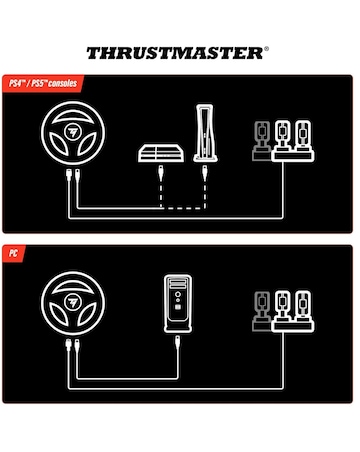 Thrustmaster T98 Ferrari GTB Racing Wheel and Pedal Set for PS5 / PS4 / PC