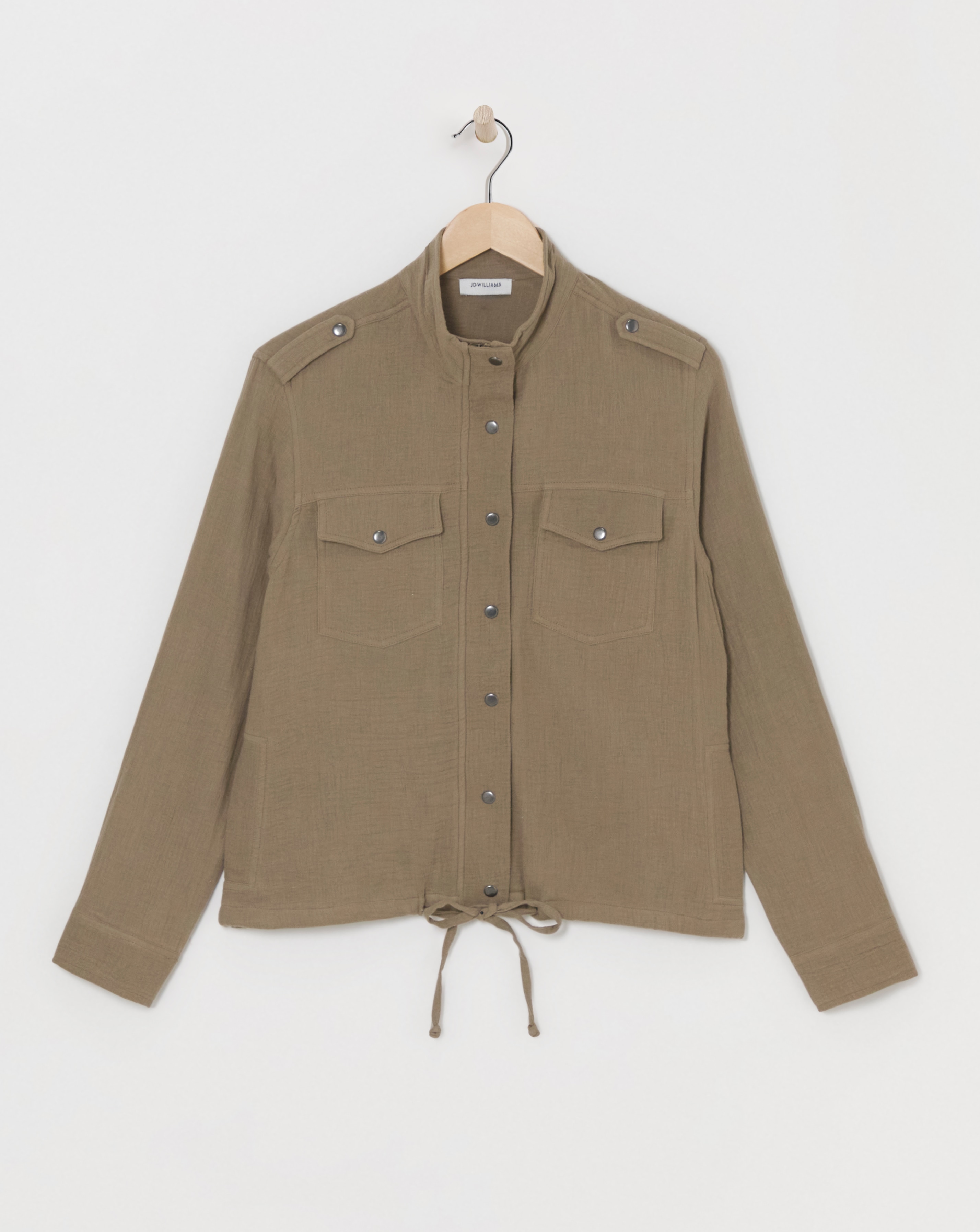 Green Textured Utility Jacket | JD Williams