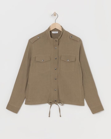 Truffle Textured Utility Jacket