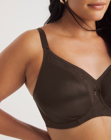 Goddess Yvette Moulded Full Cup Wired Bra Chocolate