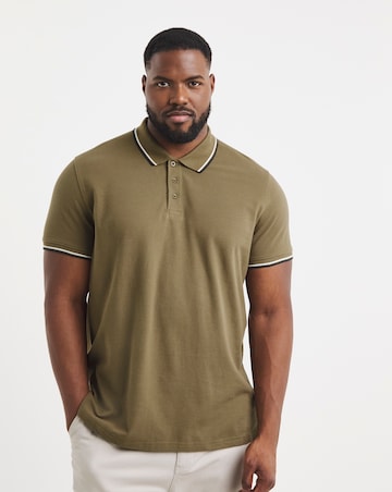 Tipped Pique Polo Long