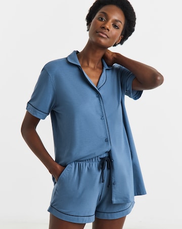 Pretty Secrets Revere Pyjama Short Set Blue