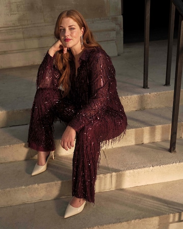 Joanna Hope Sequin Trousers