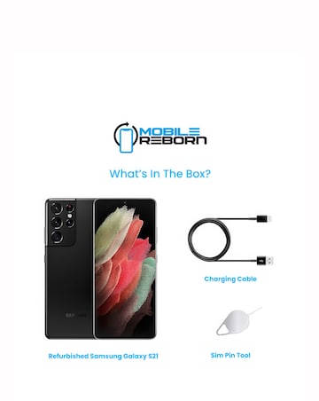 Refurbished Samsung Galaxy S21 128GB - Black (Pristine Condition)