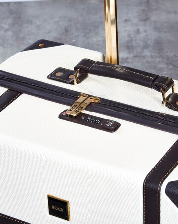 Rock Vintage Cabin Suitcase - Cream