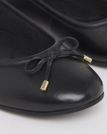 Pine Classic Leather Ballerinas - Wide Fit (E)