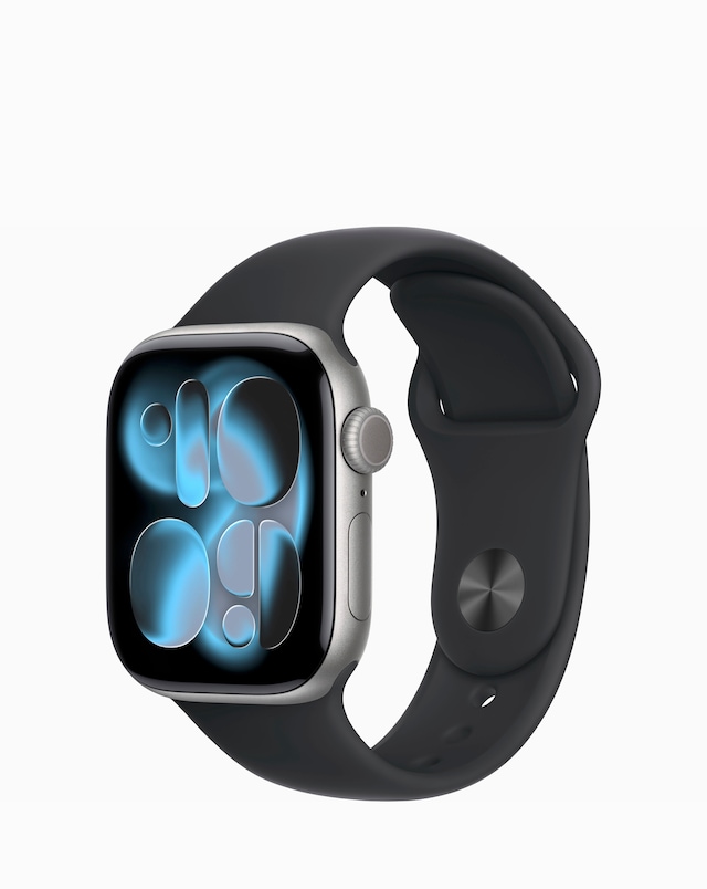 Apple Watch Series 11 GPS + Cellular 46mm - Space Grey/Black Sport Band - S/M