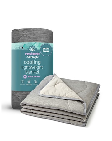 Silentnight Restore Cooling Lightweight Blanket Grey