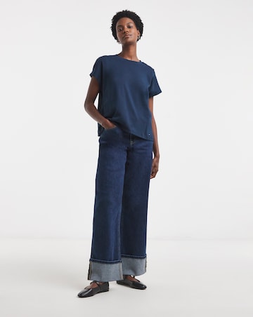 Tommy Hilfiger Gold Button Short Sleeve T-shirt