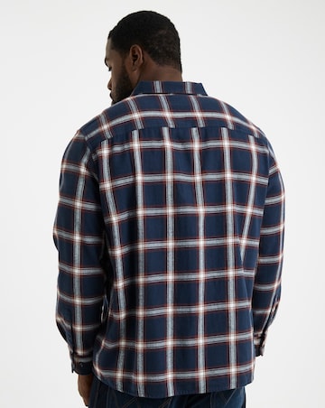Cotton Rich Flannel Check Shirt Regular