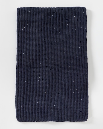 Sequin Detail Scarf, Hat & Glove Set