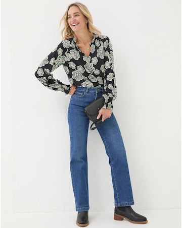 FatFace Florence Spaced Floral Top