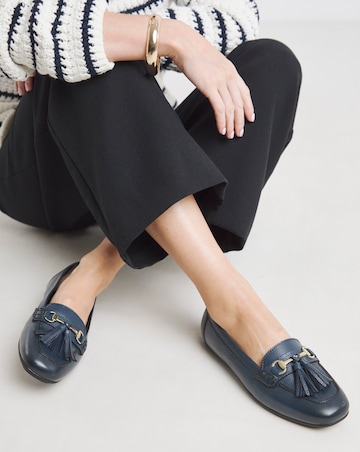 Heavenly Soles Prague Leather Driving Moccasins - Extra Wide Fit (EEE)