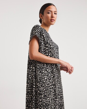 Soft Touch Jersey Midi A-Line Dress