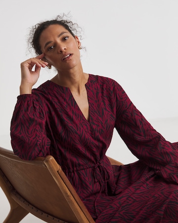 Long Sleeve Printed Maxi Dress