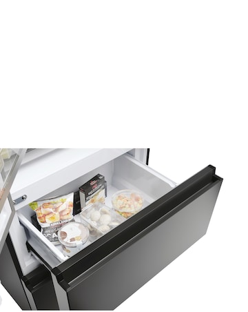 Haier HFR5719ENPB 70cm French Door Fridge Freezer - Black