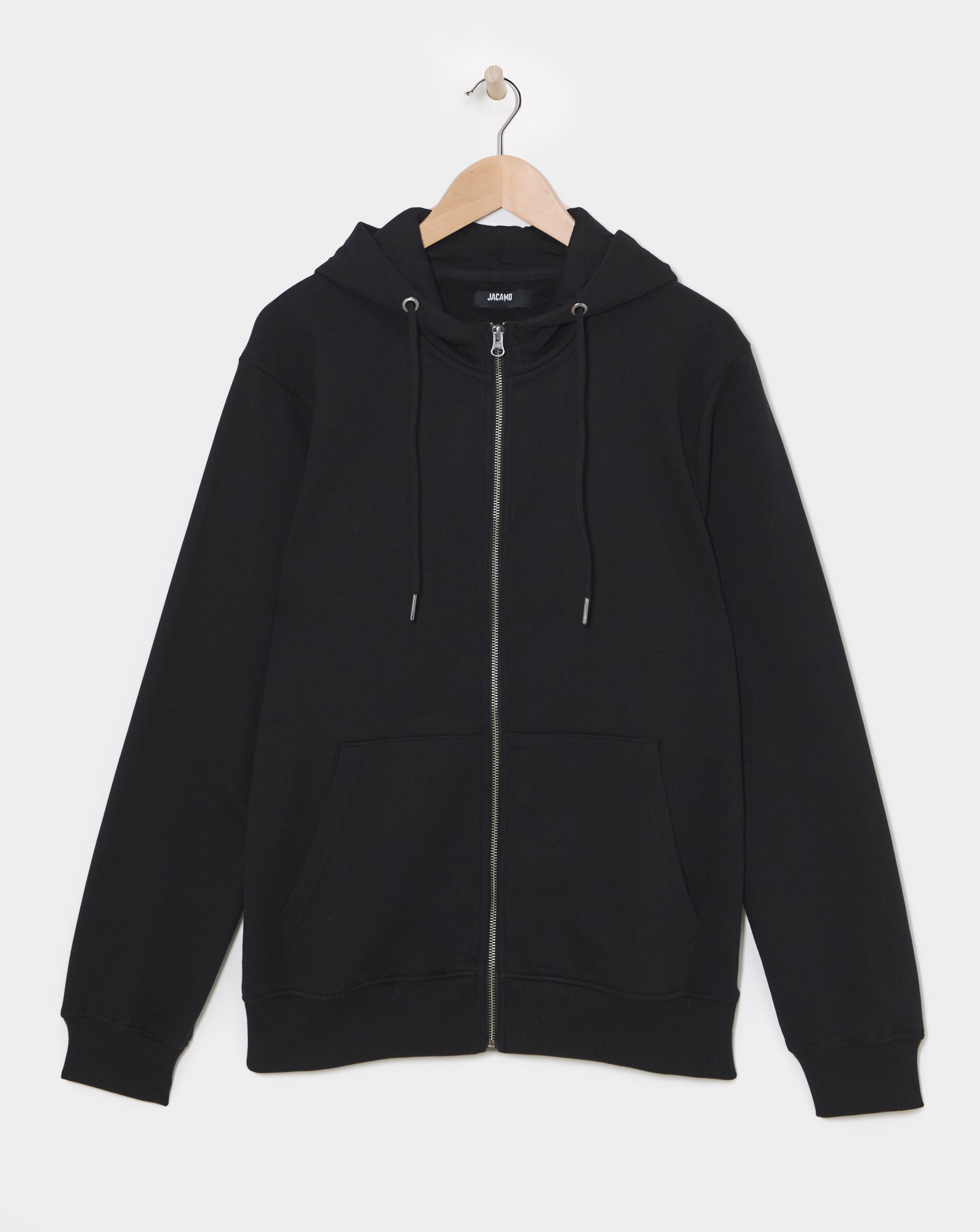 Full Zip Hoodie - Black